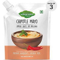 Wingreens Farms Chipotle Mayo - 180G (Pack Of 3) |100% Veg Mayonnaise | Spread | Sauce | Dip | Dressing