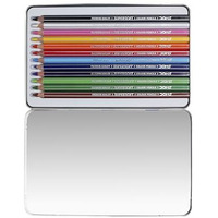 Doms Fsc 12 Colour Pencil Flat Tin|Multicolor