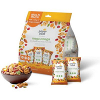 Paper Boat Mega Omega Dry Fruits Mix, Premium Trail Mix With Omega 3 | Healthy Mixed Nuts With Almonds | Walnuts | Cranberry | Pumpkin Seeds (Pack Of 10, 30G Each)