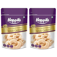 Happilo 100% Natural Premium Whole Cashews, 200 G, Pack Of 2