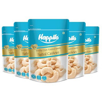 Happilo Premium Toasted & Lightly Salted Cashews, 200 G, Pack Of 5