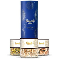 Happilo Dry Fruit Celebration Gift Tin Box Macaw 285G| Healthy Gift Hamper With Gourmet Snacks & Dry Fruits | Corporate Gift Basket For Clients | Employees & Personal Gifting | Festive Gift Hamper I Gourmet Hamper| Ideal For Festive Gifting | Indian Long Raisin | Cajun Almond Cashew Mix | Party Snack Mix