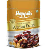 Happilo Premium Arabian Dates Pouch, 500 G| Rich In Fibre | Naturally Fat-Free | Good For Gut Health | No Added Sugar.