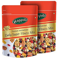 Happilo Premium International Daily Super Fitness Mix 160G (Pack Of 2) | Trail Mix Of 20+ Varieties Dry Fruits Nuts | Seeds & Berries | Roasted Crunchy And Nutritious Healthy Snack