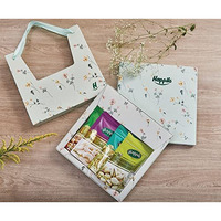 Happilo Dry Fruit Celebrations Gift Box Lily 500 G| Healthy Gift Hamper With Gourmet Snacks & Dry Fruits | Corporate Gift Basket For Clients | Employees & Personal Gifting | Festive Gift Hamper I Gourmet Hamper| Ideal For Festive Gifting | California Almonds 120 G | Premium Cashews 100 G | Raisins 180 G| Salted Pista 100 G