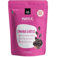 Eat Anytime Mindful Omani Dates | High Protein Dates | Gluten Free, Improve Brain | Khajoor Dates |All Natural, No Preservatives | Dates Dry Fruits | Omani Dates - 500Gm