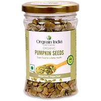 Orgrain India Organic Pumpkin Seeds, 140G | Rich In Protein & Fiber | Diet Snacks | Helps In Boosting Immunity | Aaa Grade Pumpkin Seeds For Eating | Pumpkin Seeds For Weight Loss