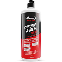 Wavex Metal Polish 1 Ltr For Chrome, Copper, Brass, Bronze, Gold, Nickel And Stainless Steel. All Metal Cleaner, Rust Remover. Polisher And Protectant. Removes Oxidation And Discoloration.