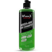 Wavex Wash And Wax Car Shampoo 500Ml Gives Wet Look Shine,Buttery Smooth Feel, Ph Neutral - Leaves No Water Spots