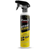 Wavex Matte Black Tyre Dressing 350Ml Tyre Polish For Car | Liquid Car Tyre Polish For Dry To Touch, Matte Finish | Tyre Polish With Zero Dust Attraction