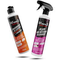 Wavex Plvr Car Interior Cleaner 350Ml & Wavex Dashboard & Leather Conditioner+Protectant Car Dashboard Polish 350Ml | Car Dashboard Polish & Car Interior Cleaner For Plastic, Leather, Vinyl & Rubber