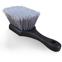 Wavex Plastic Tyre Cleaning Brush - Effective Bristles For Spotless Tyres - Comfortable Grip - Versatile Design - Efficient And Durable Tyre Cleaning Tool,Black