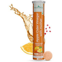 Neuherbs Plant Based Apple Cider Vinegar With Mother 20 Effervescent Tablets (Orange Flavour) For Weight Management | Rich In Antioxidants With Vitamin B6 & B12 | Zero Added Sugar | Gluten Free