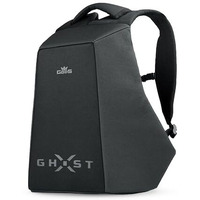Gods Ghost X 25 Ltr Anti Theft 15.6 Inch Laptop Tech Backpack For Men, Women, Boys, Girls | Premium Bags For Gift | Bike Riding Bag For College, Travel, Office, Flight Luggage | Daring Texture | Black