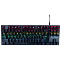 Cosmic Byte Cb-Gk-25 Pandora Tkl Mechanical Keyboard Upgraded With Swappable Outemu Blue Switches And Rainbow Led (Black/Grey)