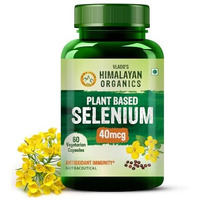 VladoS Himalayan Organics Plant Based Selenium 40Mcg | Good For Immune Support | Promote Heart Health And Cardiovascular System - 60 Veg Capsules