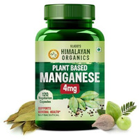 VladoS Himalayan Organics Plant Based Manganese 4Mg Supplement -120 Veg Capsules