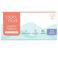Nua Easefit Tampons For Medium Flow | 16 Tampons | Gynaecologically Tested | Hypoallergenic | Rapid Absorption Core | Leak-Proof Protection