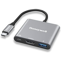 Honeywell High-Speed 3-In-1 Type C To Hdmi Adapter, Pd Charging Upto100W, Usb3.0 Delivers Quick Transfer Speed Of 5Gbps, Uhd 4K@30Hz, Universally Compatible With All Type C Devices, Aluminium Case