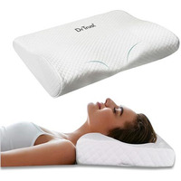 Dr Trust Usa Cervical Sleeping Pillow For Spondylitis, Back & Neck Pain Relief, Memory Foam Contour (500 X 230 X 100 Mm) Removable Cover, Supports Back/Side/Stomach Sleepers, Anti-Snoring (Small)