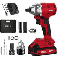 Ibell One Power Series Cordless Impact Wrench Bw20-32, 20V Brushless Motor, 300Nm Torque With 2Ah Battery & Charger + Bmc Box, 12 Months Warranty
