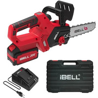 Ibell Bs20-12 Cordless Chainsaw Brushless|1200W|20V Max|12 Guide Bar|3/8 Chain Pitch|4.0Ah Li-Ion Battery|4500 Rpm|Lightweight 1.76 Kg  Ideal For Cutting Trees And Branches