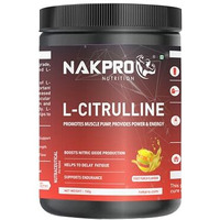 Nakpro Pure L-Citrulline Powder- Jar, Boosts Nitric Oxide & Muscle Growth For Men & Women (Fruit Punch, 100G)