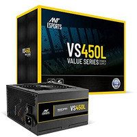 Ant Esports Vs450L Non-Modular High Efficiency Gaming Power Supply/Psu With 1 X Pcie And 120Mm Silent Fan