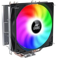 Ant Esports Ice C400 Cpu Cooler/Cpu Fan With Rainbow Led Fan - Black | Support Intel Lga 1700 / 115X / 1200 & Amd Am5 / Am4 / Am3+ / Am3 / Am2+ / Am2 / Fm2+ / Fm2 / Fm1