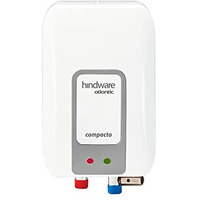 Hindware Smart Appliances Atlantic Compacto 3 Litre Instant Water Heater With Stainless Steel Tank, Robust Construction, Pressure Relief Valve And I-Thermostat Feature (White And Grey)