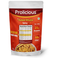Prolicious Baked Bhujia | 10G Protein, High Fiber | Baked, Not Fried | No Palm Oil | Healthy Weight Loss Snack (250G (Pack Of 1))