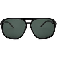 Intellilens | Branded Latest And Stylish Sunglasses | Polarized And 100% Uv Protected | Light Weight, Durable, Premium Looks | For Men & Women | Blackish Green Lenses | Pilot | Medium