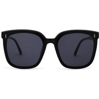 Intellilens | Branded Latest And Stylish Sunglasses | 100% Uv Protected | Light Weight, Durable, Premium Looks | Men & Women | Black Lenses | Wayfarer | Medium
