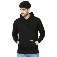 Boldfit Hoodies For Men Stylish Relaxed Fit Hooded Neck Sweatshirt For Men Black Hoodie Cotton Hoodies Branded Hoodies For Running, Gym Warm Travel Hoodies Pullover Hoodies For Boys -Black Xl