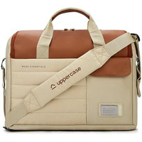 Uppercase 14L Omega 03 Professional Laptop Messenger Bag | Up To 15.6''| 3X More Water Resistant| With Rainproof Zippers| Tablet Compartment| Multiple Organisers| Office Bag For Men & Women (Beige)