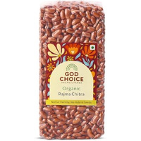 God Choice Organic Farms - Fresh Organic Rajma Chitra (1000 Gm) | Unpolished| No Pesticides | Chemical Free | Gluten-Free