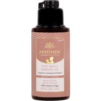 Areoveda Pain Relief, Post Natal Massage Oil (50Ml) With A2 Ghee, Ashwagandha Extract, Almond Oil & Shatavari | Post-Delivery Care Oil For Deep Moisturisation & Relaxation | Massaging Supports Lactation | Lab Tested, Ecocert Certified, & Ewg Verified