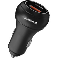 Lapcare Carge 145W Car Charger With Dual Output, Type C (45W) Pd/Pps, Usb Port (100W), Compatible For Smartphones, Usb Devices (Copper & Black)