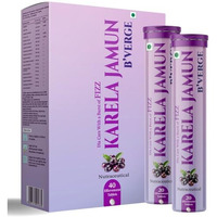 BVerge Karela Jamun Fizz Effervescent Tablets | Diabetes Support | Supports High Blood Sugar & Digestion | Helps Maintain Healthy Glucose Levels (40 Tablets (Pack Of 1))