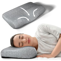 Ageasy Antara (Max Group) Cervical Pillow For Neck, Back & Shoulder Pain, Improves Posture & Spinal Alignment | Orthopedic Cushion With 100% Memory Foam & Skin Friendly Cover | Pack Of 1 | Dark Grey