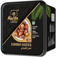 Aladdin Dates Premium Dried Zahidi Brown Dates 500 Gram, Khajur/Khajoor Dry Fruits, Energy Booster, High Fibre, Soft & Juicy, Healthy Snacks