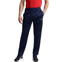 Reebok Men's Navy Mid Rise Track Pant | Training | Essential Poly Knit Trackpnat | Regular Fit | 100% Polyester With Speedwick Tech, Medium