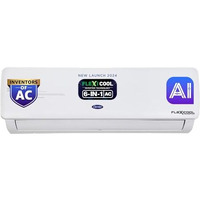 Carrier 1.5 Ton 3 Star Ai Flexicool Inverter Split Ac (Copper, Convertible 6-In-1 Cooling,High Density Filter, Auto Cleanser, 2024 Model,Ester Neo Exi+, Cai18Er3R34F0,White)