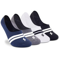 Supersox Low Cut No Show Loafer Socks For Men Combo, Made With Durable, Breathable, Anti Odour & Moisture Absorbent Combed Cotton With Anti Slip Grip, Ideal Socks For Summer (Pack Of 4)