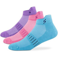Supersox Bamboo Ankle Casual Socks For Women Made Of Sustainable & Eco Friendly Material - Athletic Softer Than Cotton Socks, Anti Odour - Ideal Forsports, Gym & All Day Wear (Pack Of 3), Multicolor