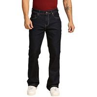 High Star Men's Bootcut Fit Mid Rise Jeans (Hsmjns1923_32_Blue