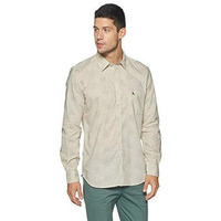 Parx Men's Plain Slim Fit Casual Shirt (Xmss08579-F2_Light Fawn_39)