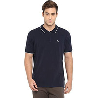 Parx Dark Blue Regular Fit T-Shirt