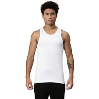 Levi's Men's Cotton Style #012 Classic Regular Fit Solid Vest (Pack Of 1) (#012-Vest-Wht- White P1_L)