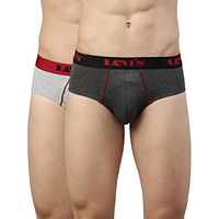 Levi's Men's Cotton Style #065 Ultra Regular Fit (Pack Of 2) (#065-Ultra Brief-Lgm,Dgm-P2_Light, Dark Grey Melange_L)